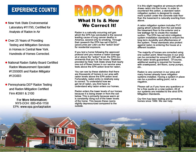 Brochure Sample Radon Inside
