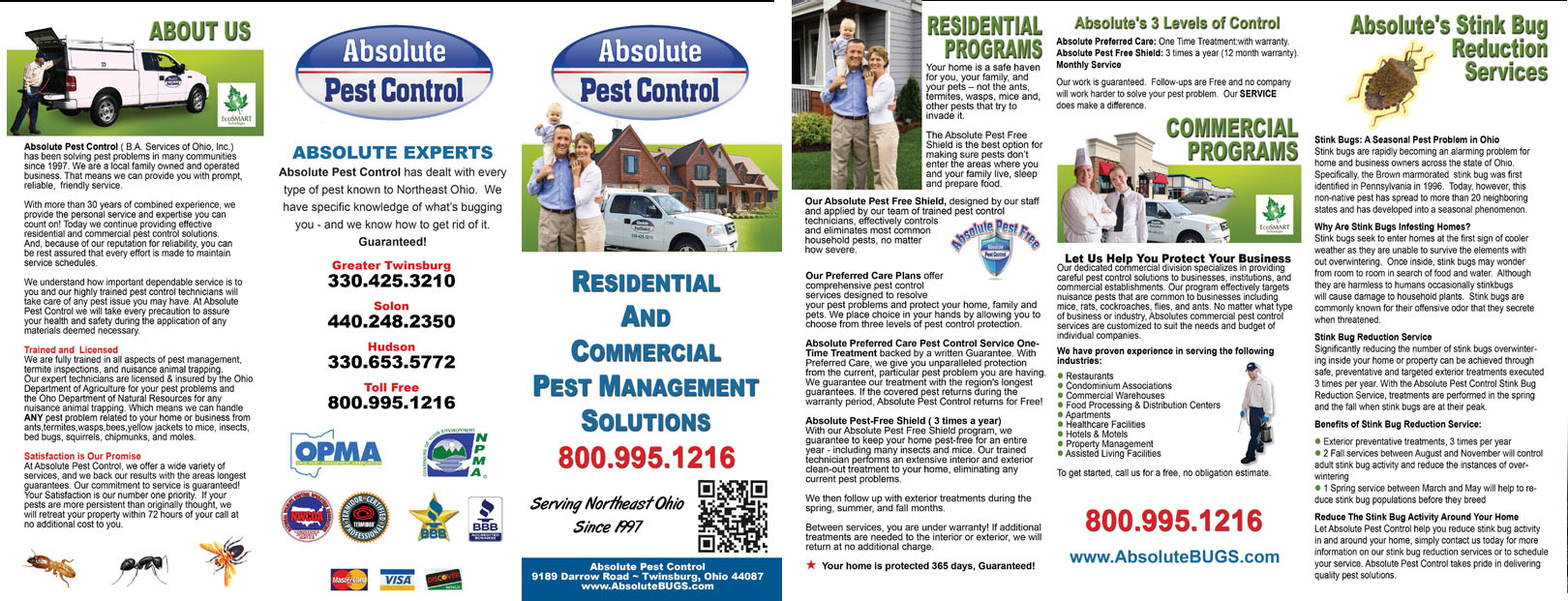 Absolute Pest Control Brochure Design