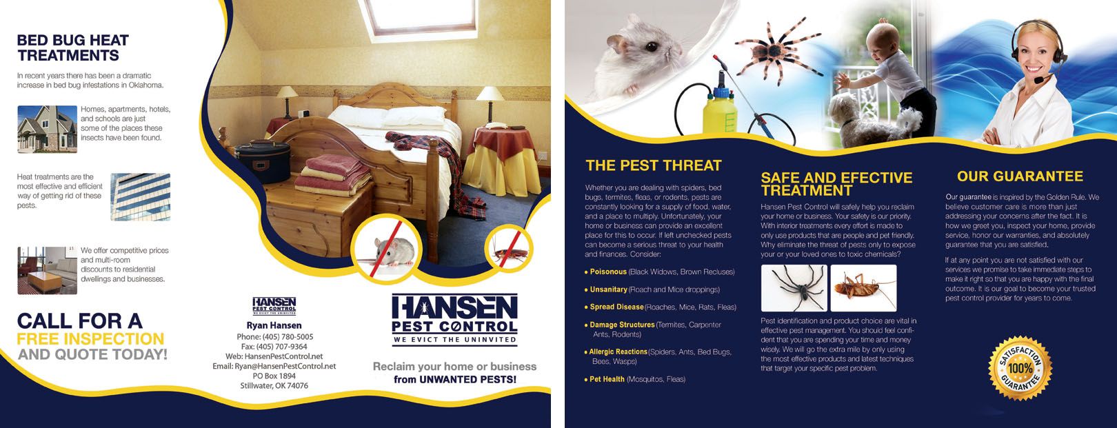 Hansen Pest Control Brochure Designs