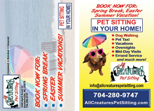 Pet Service Brochure Cover