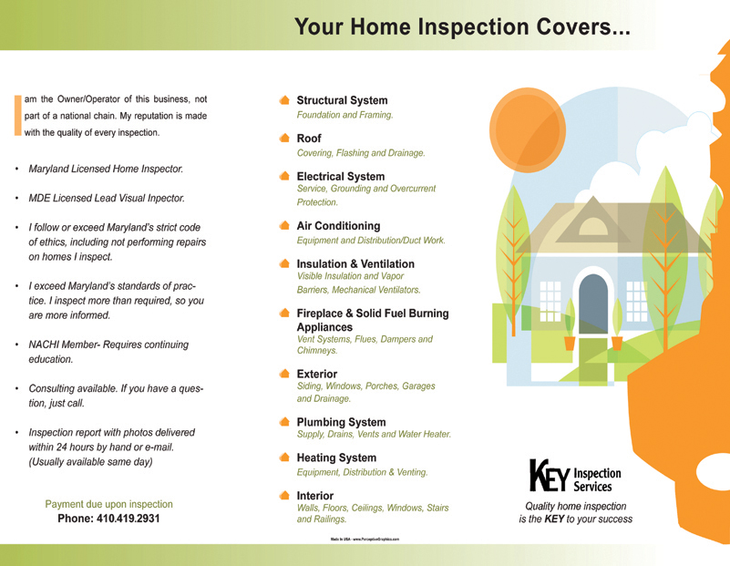 Home Inspection Cover Sample