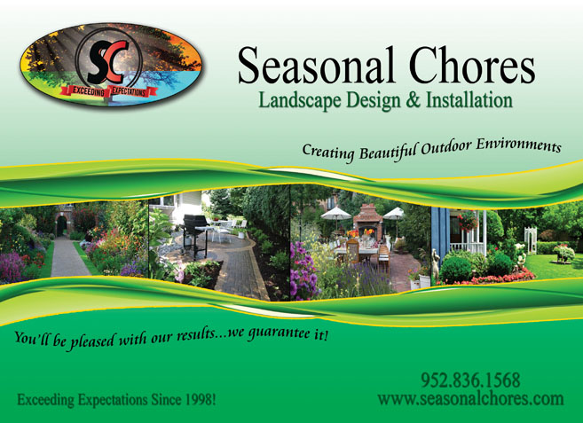 Post Card Design Sample For Landscaping