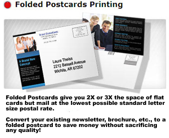Postcards Folded Printing
