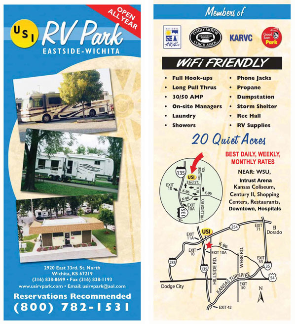 Rack Card For RV Park